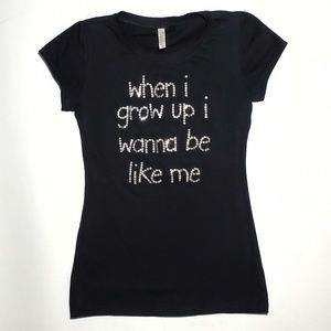 "When I grow up" youth fitted tee.